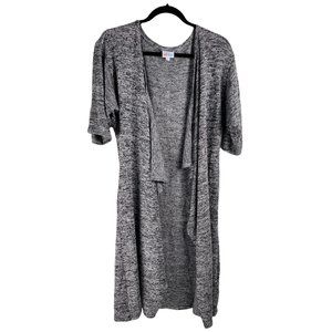LulaRoe Women's Grey Drape/Handkerchief Cardigan Size S